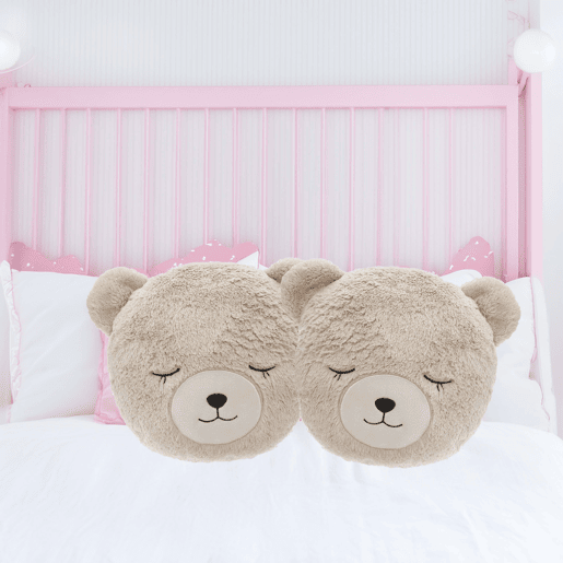 WELL HOME - Almofada redonda de pele de urso