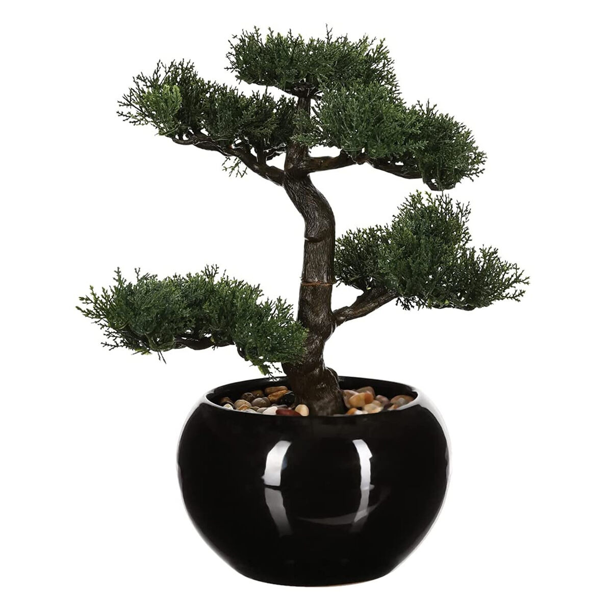 WELL HOME - Bonsai artificial en maceta de cerámica