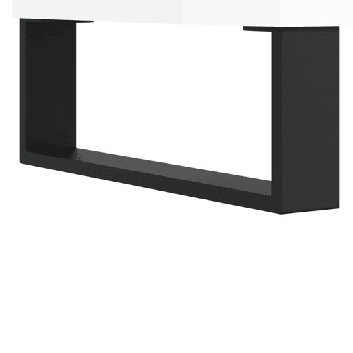 vidaXL Aparador 60x35x70 cm derivados de madeira branco brilhante