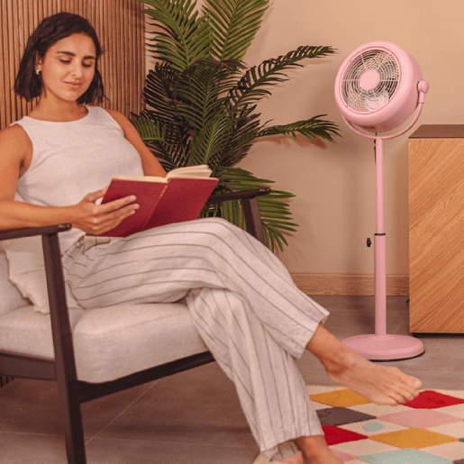 Ventoinhas de pé EnergySilence 250 ClassicStyle cor-de-rosa Cecotec