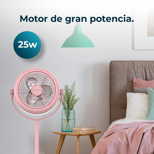Ventoinhas de pé EnergySilence 250 ClassicStyle cor-de-rosa Cecotec
