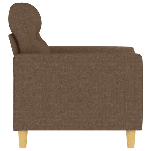 vidaXL Poltrona 60 cm tecido castanho vidaXL Poltrona 60 cm tecido castanho