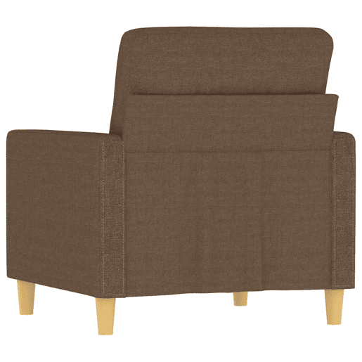 vidaXL Poltrona 60 cm tecido castanho vidaXL Poltrona 60 cm tecido castanho