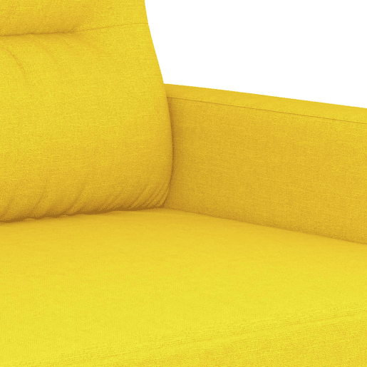 vidaXL Poltrona 60 cm tecido amarelo-claro vidaXL Poltrona 60 cm tecido amarelo-claro