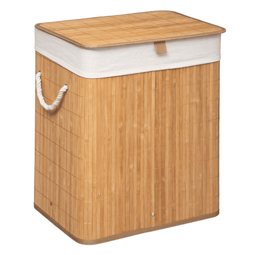 WELL HOME - Cesto para roupa suja de bambu natural