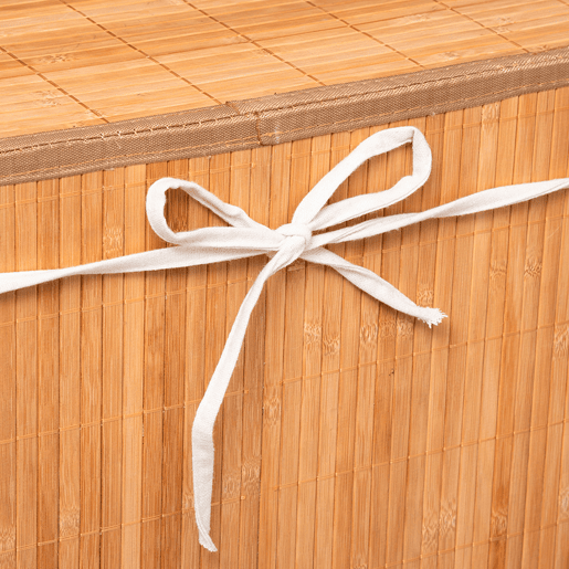 WELL HOME - Cesto para roupa suja de bambu natural