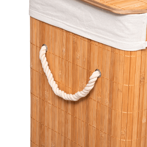 WELL HOME - Cesto para roupa suja de bambu natural