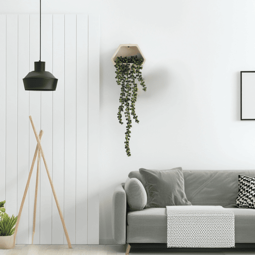 WELL HOME - Planta contemporânea para pendurar na parede
