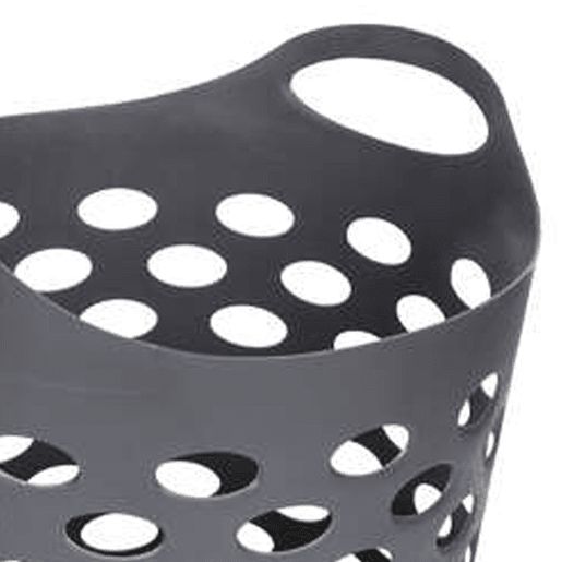 WELL HOME - Cesto de roupa suja cinza 28 L