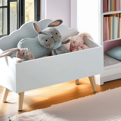 WELL HOME - Baú de brinquedos ''nuvem'' infantil