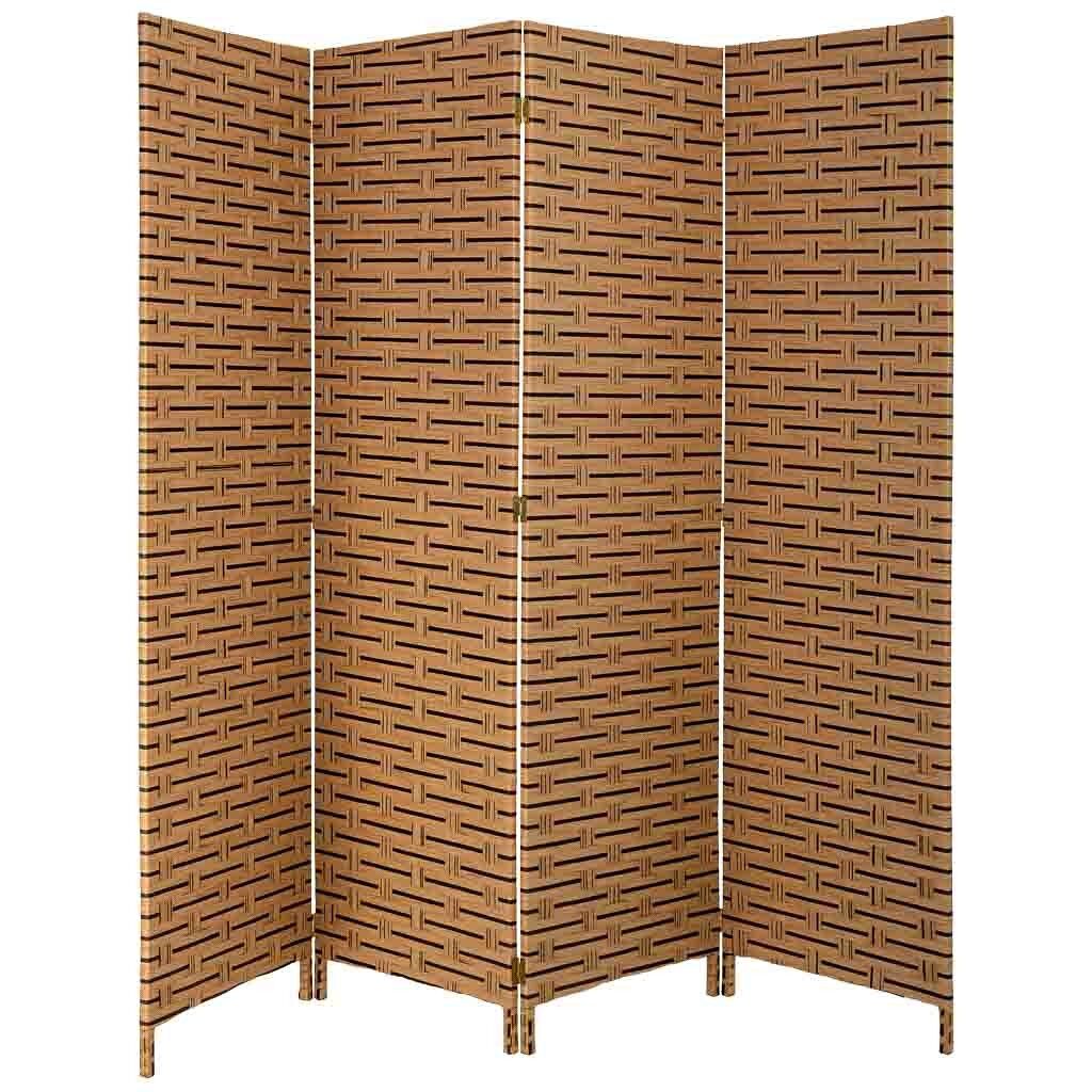 Biombo de papel trenzado 4 hojas