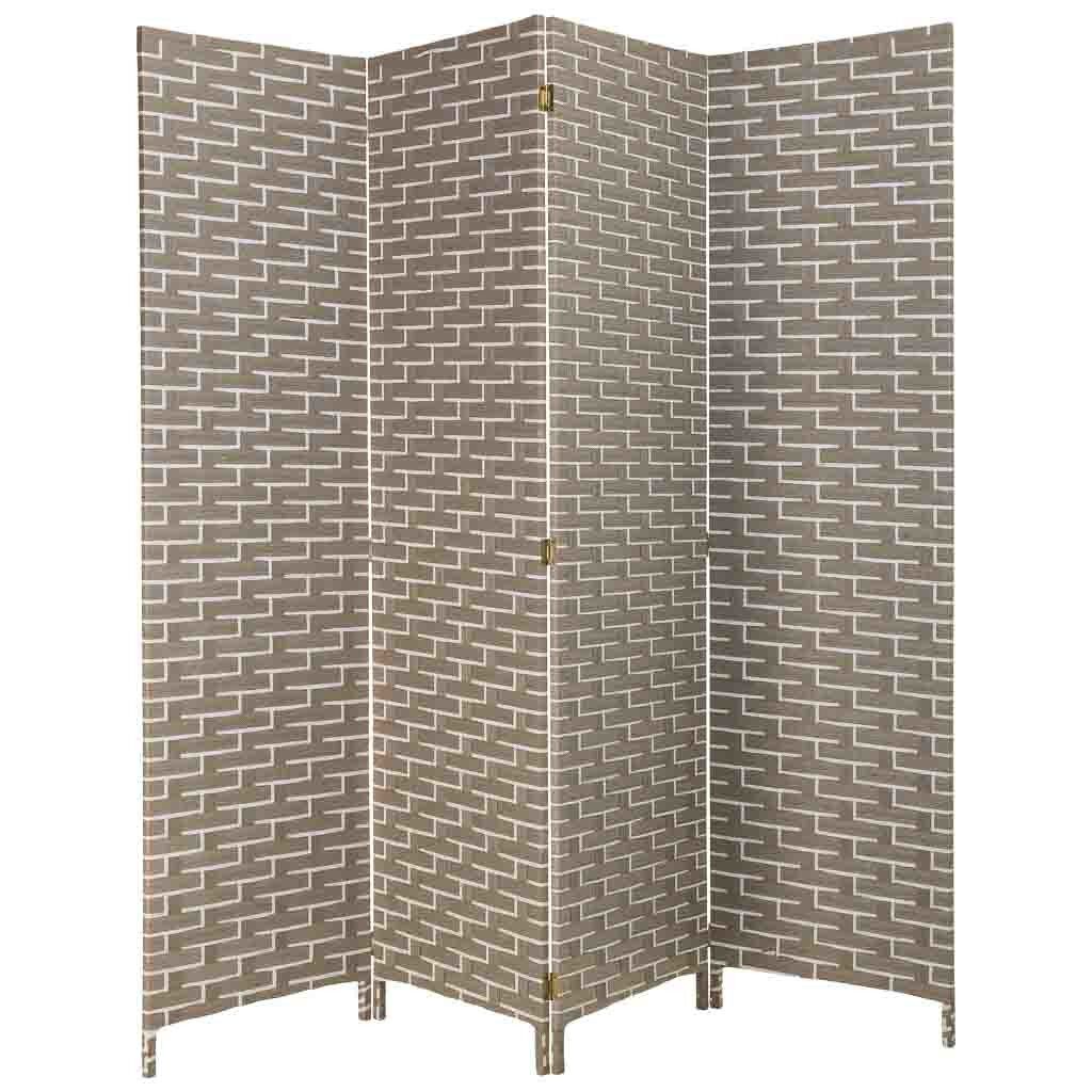 Biombo de papel trenzado 4 hojas