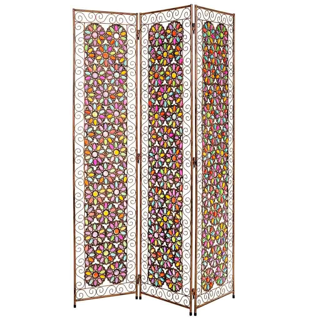 Biombo Color Biombo de metal y cristal acrilico de colores 120x3x172 - Conforama
