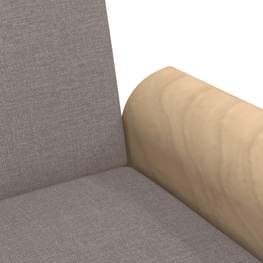 vidaXL Sofá-cama com apoio de braços tecido cinzento-acastanhado