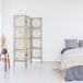 WELL HOME - Pantalla en madera Etnik con estampados WELL HOME - Pantalla en madera Etnik con estampados Blanco