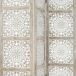 WELL HOME - Pantalla en madera Etnik con estampados WELL HOME - Pantalla en madera Etnik con estampados Blanco