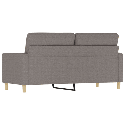 vidaXL Sofá de 2 lugares tecido 140 cm cinzento-acastanhado vidaXL Sofá de 2 lugares tecido 140 cm cinzento-acastanhado