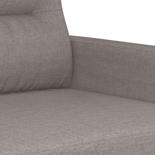 vidaXL Sofá de 2 lugares tecido 140 cm cinzento-acastanhado vidaXL Sofá de 2 lugares tecido 140 cm cinzento-acastanhado