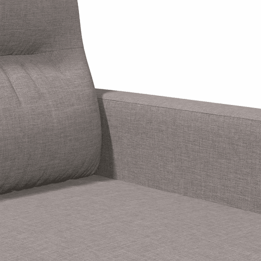 vidaXL Sofá de 2 lugares tecido 140 cm cinzento-acastanhado vidaXL Sofá de 2 lugares tecido 140 cm cinzento-acastanhado
