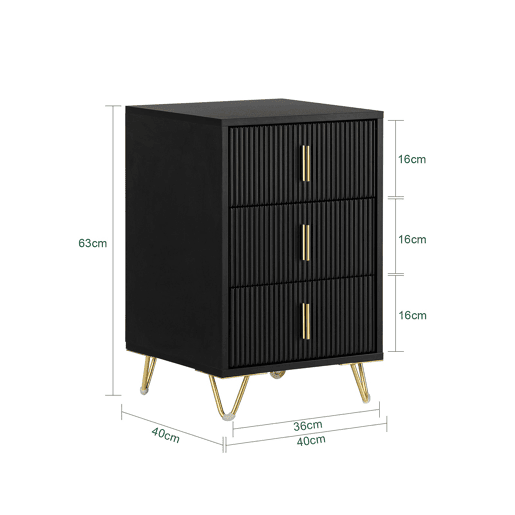 Conjunto de 2 mesas de cabeceira Mesa FBT115-L-SCHx2 SoBuy