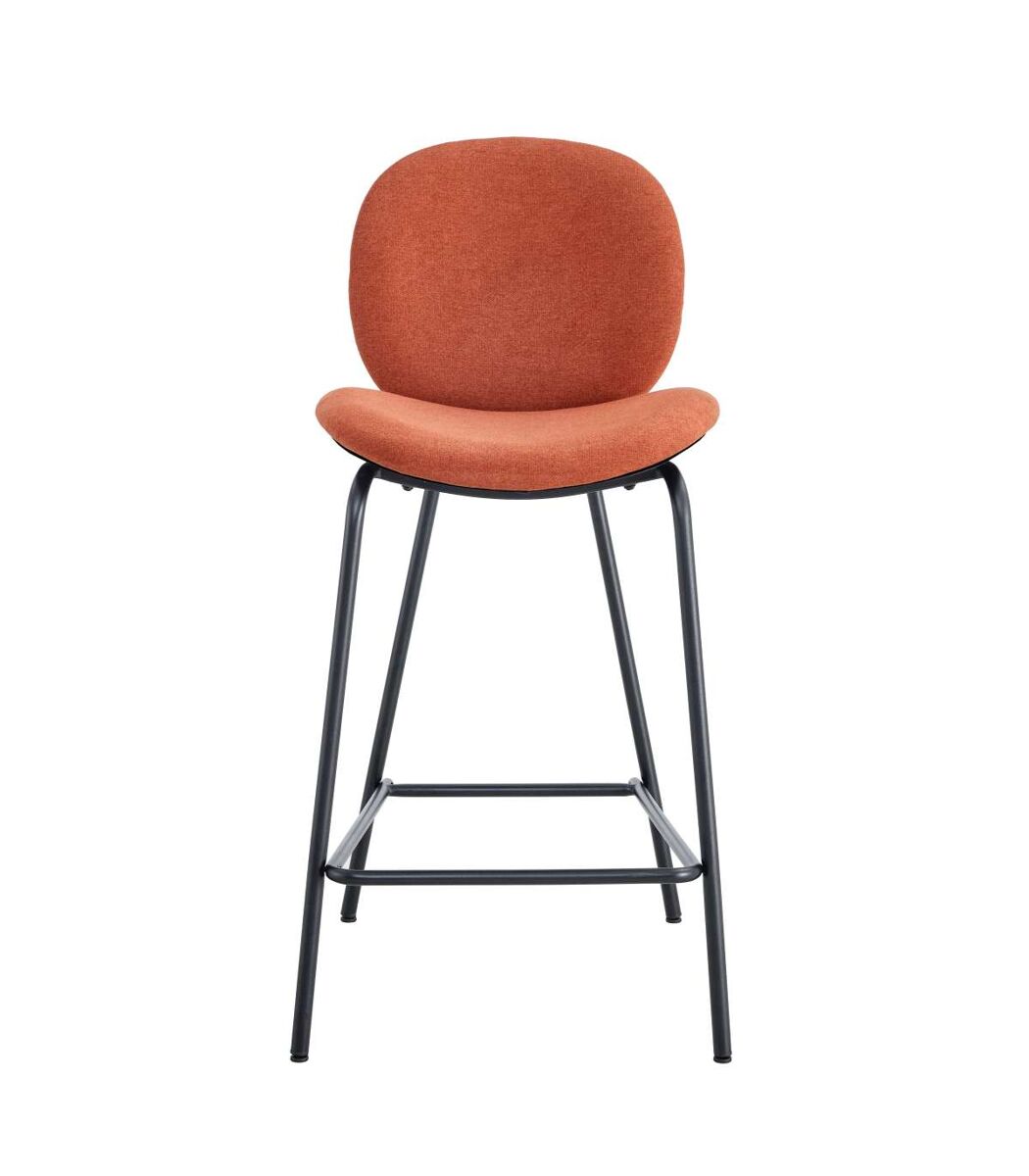 Elegancia y confort: Pack de 2 taburetes Coro Naranja