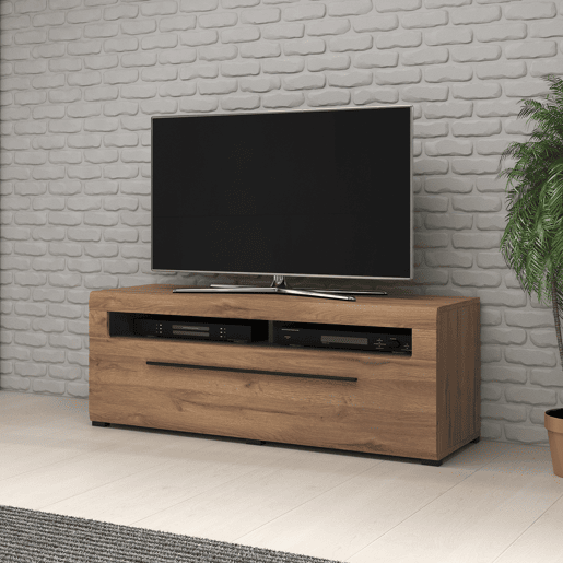 Móvel TV 1 gaveta 140 cm Louis madeira