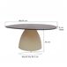 DILLON-Table basse en métal et verre fumé 76x86 DILLON-Table basse en métal et verre fumé 76x86 Marrón