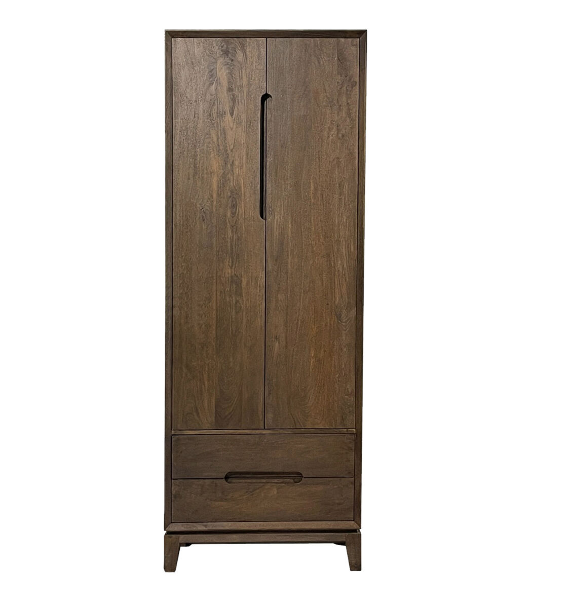 Armario de almacenamiento 2 puertas madera cepillada