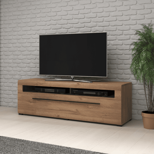 Móvel TV 1 gaveta 160 cm Louis madeira