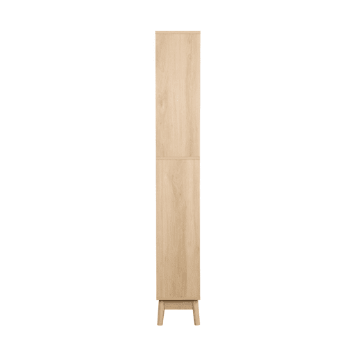 Coluna de armazenamento decoração madeira, 3 prateleiras 2 gavetas, Linear, Natural, 35x25x167 cm Coluna de armazenamento decoração madeira, 3 prateleiras 2 gavetas, Linear, Natural, 35x25x167 cm