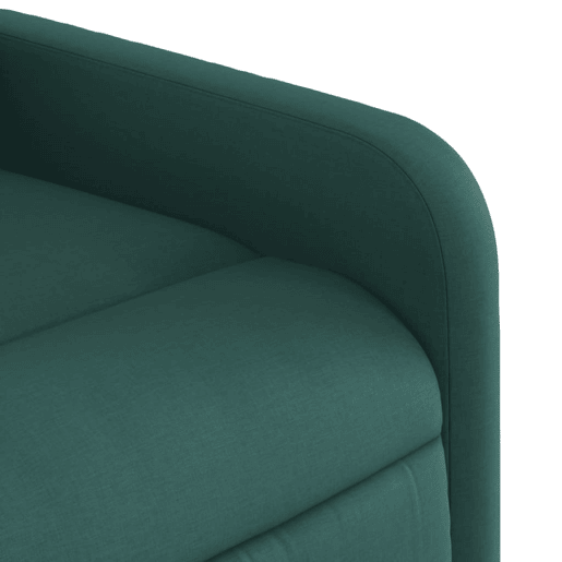 vidaXL Poltrona elétrica reclinável tecido verde-escuro vidaXL Poltrona elétrica reclinável tecido verde-escuro