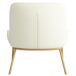 ALVIN-Sillón de tela Bouclé y metal efecto roble ALVIN-Sillón de tela Bouclé y metal efecto roble Blanco/ Madera