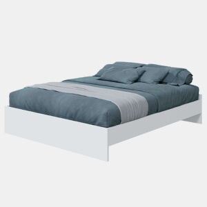Móveis de quarto estilo nórdico Ethna branco e carvalho 160 cm