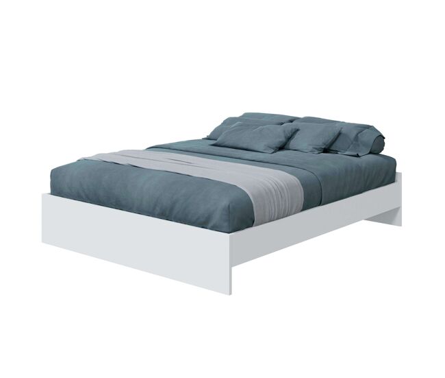 Muebles dormitorio ethna estilo nórdico color blanco y roble 160 cm