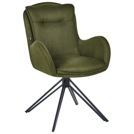 Conjunto de 2 cadeiras de jantar AVELAR Verde escuro Conjunto de 2 cadeiras de jantar AVELAR Verde escuro