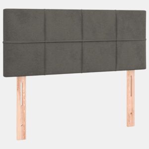 vidaXL Cabeceira de cama veludo 80x5x7888 cm cinzento-escuro