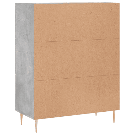 vidaXL Aparador 69,5x34x90 cm madeira processada cinza cimento vidaXL Aparador 69,5x34x90 cm madeira processada cinza cimento