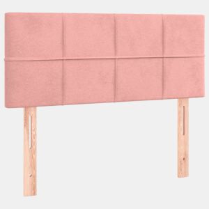 vidaXL Cabeceira de cama veludo 90x5x7888 cm rosa