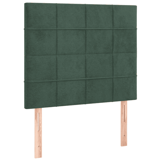 vidaXL Cabeceira Verde Escuro 80x5x118128 cm Veludo