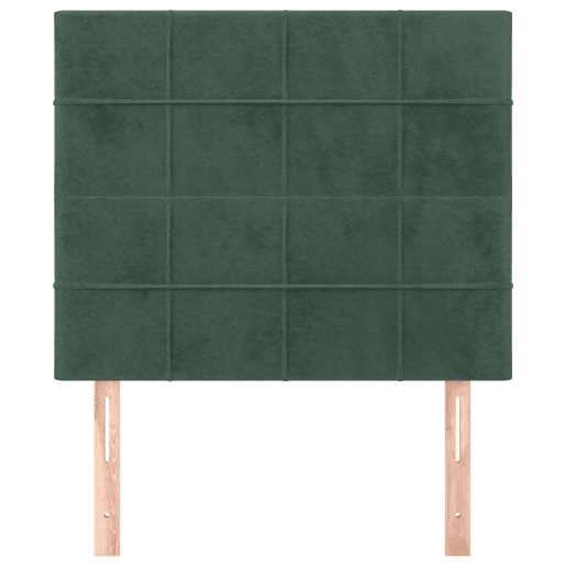 vidaXL Cabeceira Verde Escuro 80x5x118128 cm Veludo
