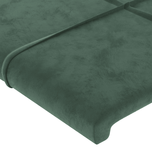 vidaXL Cabeceira Verde Escuro 80x5x118128 cm Veludo