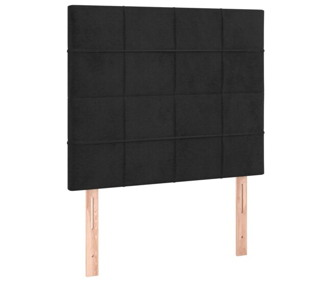 Vidaxl cabecero terciopelo negro 100x5x118/128 cm