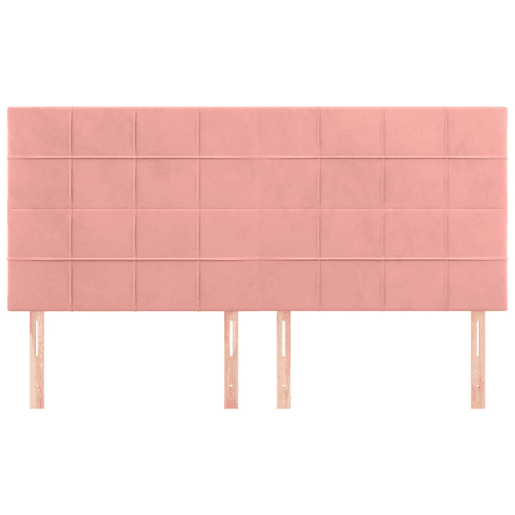 vidaXL Cabeceira Rosa 160x5x118128 cm Veludo vidaXL Cabeceira Rosa 160x5x118128 cm Veludo