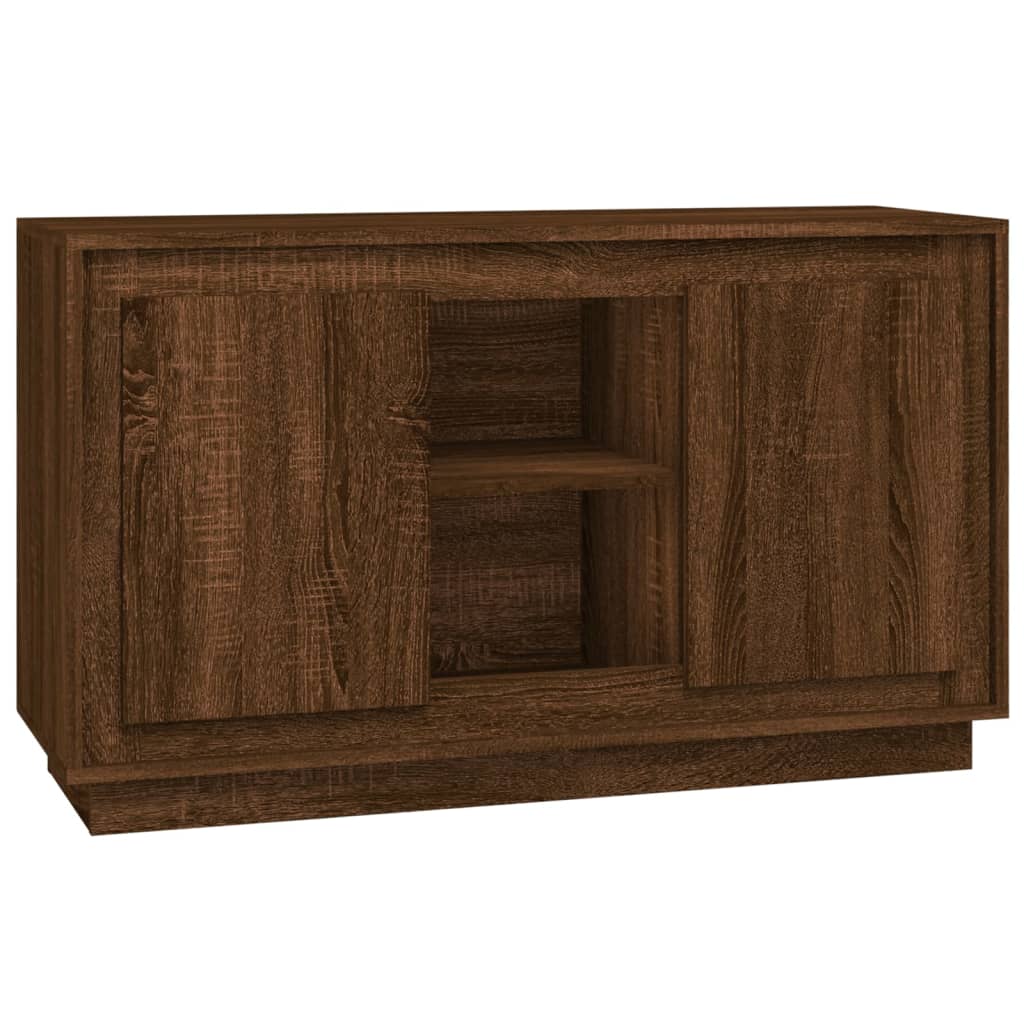 Vidaxl aparador madera contrachapada marrón roble 102x35x60 cm