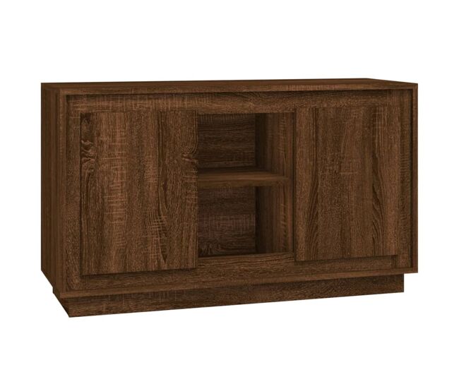 Vidaxl aparador madera contrachapada marrón roble 102x35x60 cm