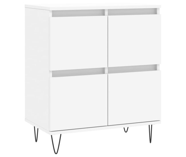 Vidaxl aparador de madera contrachapada blanco 60x35x70 cm
