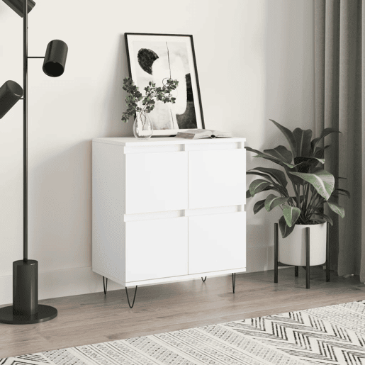 vidaXL Aparador 60x35x70 cm derivados de madeira branco