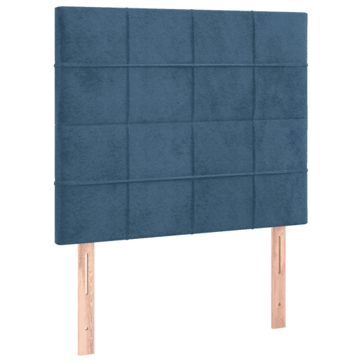 vidaXL Cabeceira Azul Escuro 100x5x118128 cm Veludo vidaXL Cabeceira Azul Escuro 100x5x118128 cm Veludo
