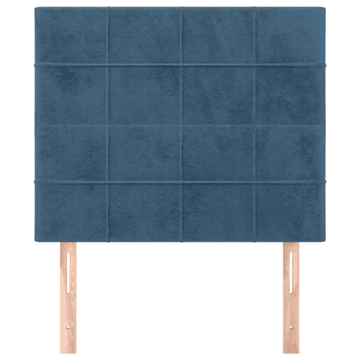 vidaXL Cabeceira Azul Escuro 100x5x118128 cm Veludo vidaXL Cabeceira Azul Escuro 100x5x118128 cm Veludo