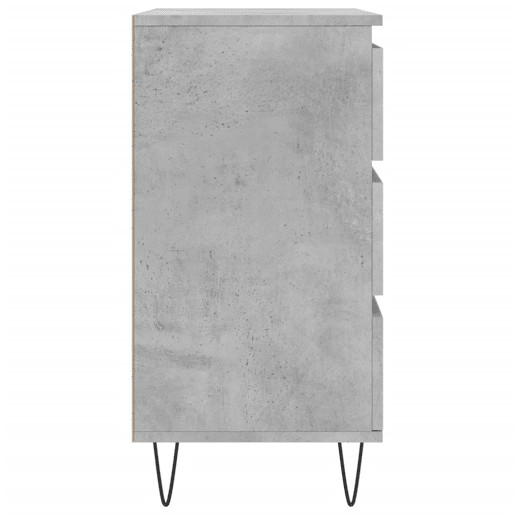 vidaXL Aparador 60x35x70 cm derivados de madeira cinzento cimento